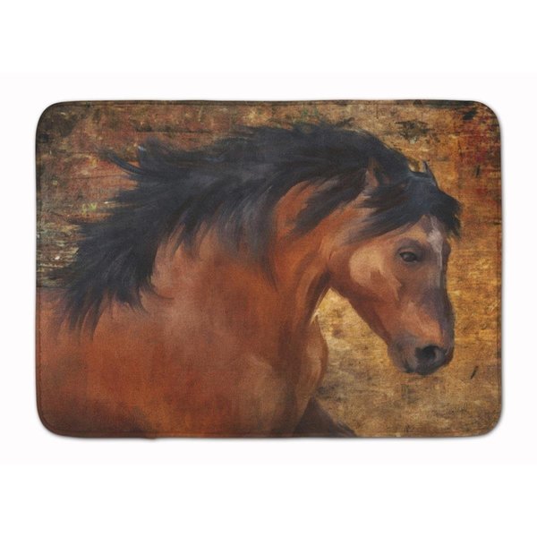 Jensendistributionservices Wild Horse Machine Washable Memory Foam Mat MI2550645